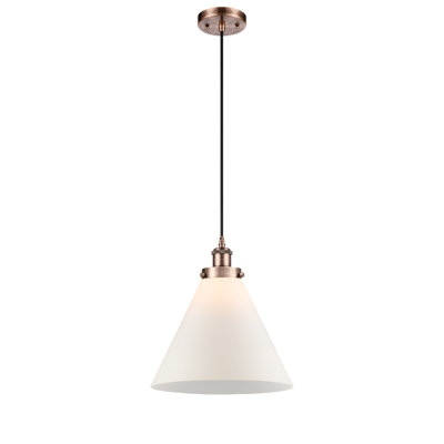 Luminaire suspendu conique à 1 lumière Gendron