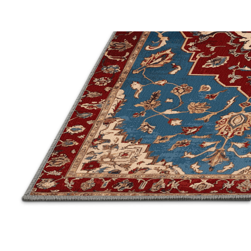 Machine Washable Persian Gray Area Rug, Rectangle 8' x 10'