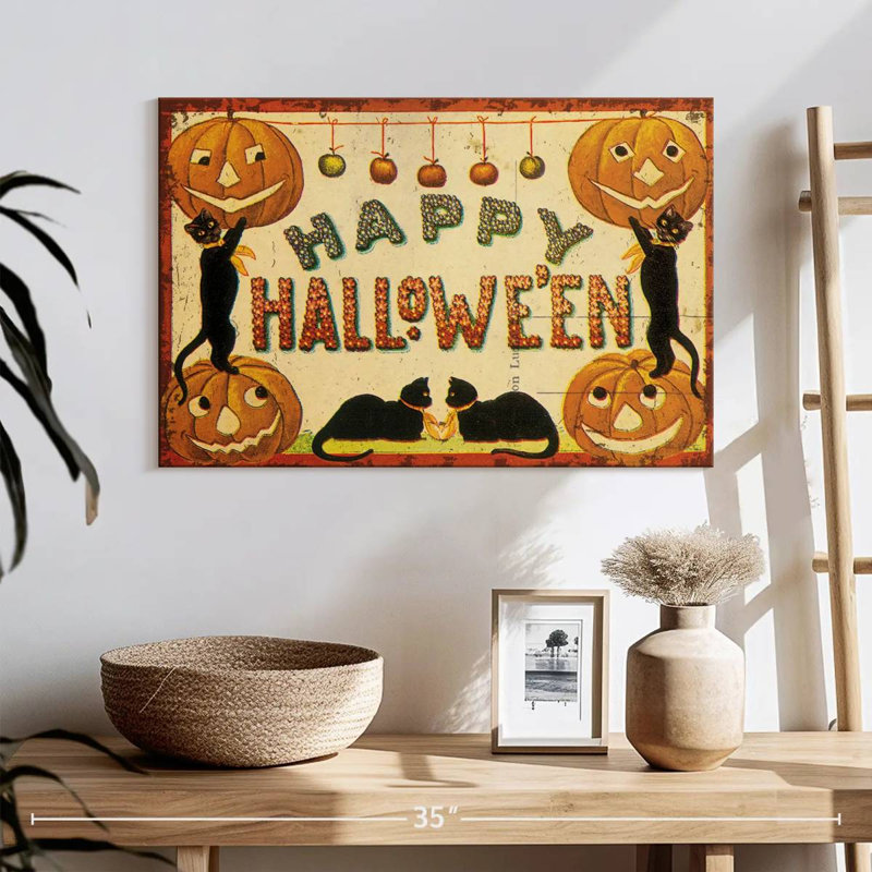 Lelend Halloween, nostalgie, joyeux Halloween, H 26 po x l 39 po