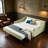 Convertible Daybed with Trundle, Tufted Upholstered 3-in-1 Sofa Bed with Side Storage for Compact Living-129467318