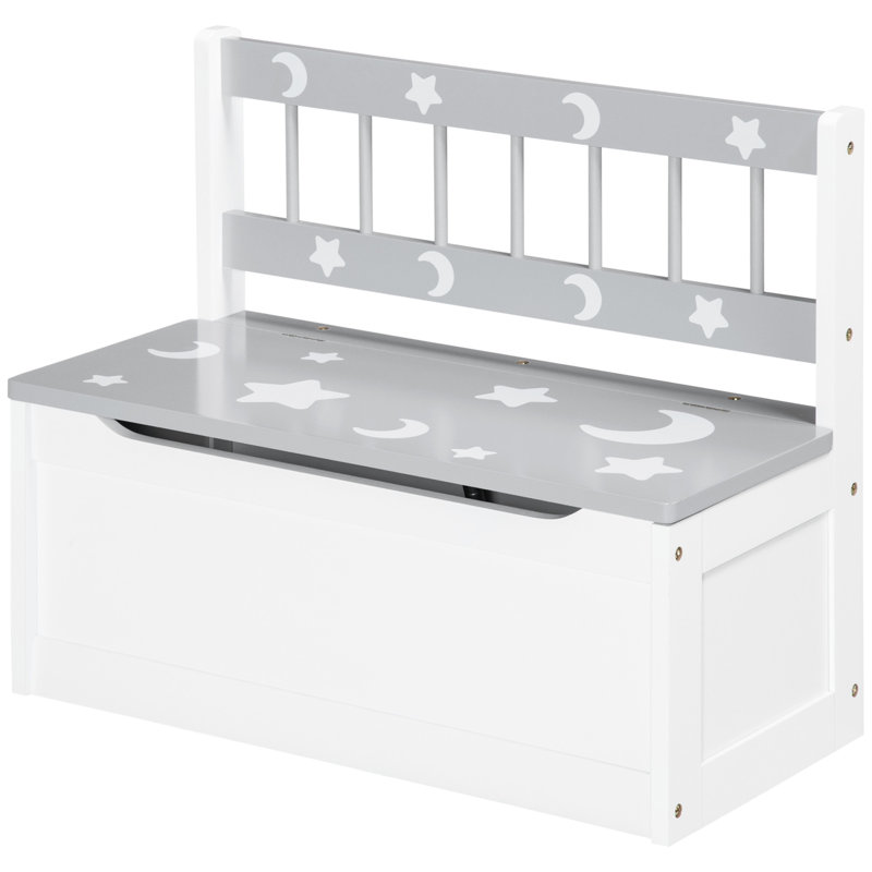 Banc de rangement pour tout-petits avec grand intérieur de 27 L, siège de rangement pour enfants avec rangement pour meubles de salle de jeux pour tout-petits, meubles de chambre à coucher pour enfants, organisateur de jouets et bac de rangement