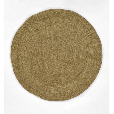 Barakha Solid Color Handmade Flatweave Jute Area Rug