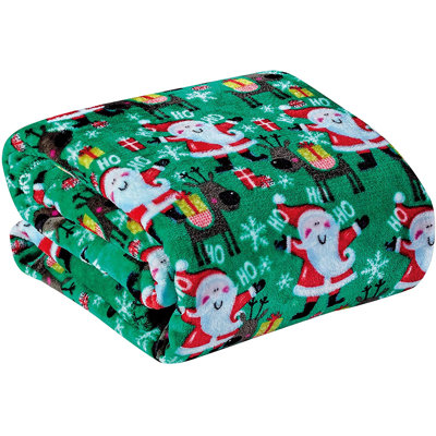 Jeté Barnet Jolly Old Saint Nick Let It Snow Festive and Cuddly Holiday