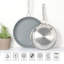 Ensemble de poêles à frire antiadhésives en acier inoxydable 12 po Martha Stewart Delaroux