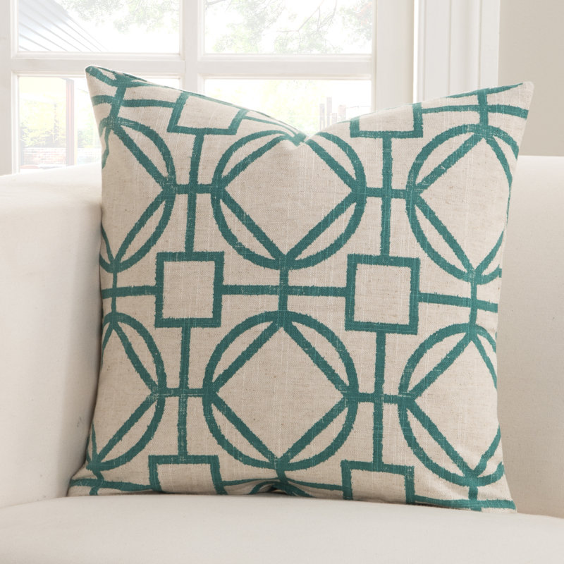 Nolo Throw Pillow, 26" X 26", Nolo Turquoise