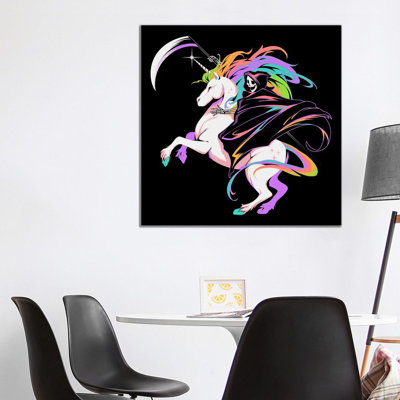 Death Unicorn by Tobias Fonseca - Gallery-Wrapped Canvas Giclée on Canvas