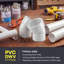 Coude 22,5 ° 1-1 / 2 en PVC blanc 1-1 / 2 po en PVC, raccord de plomberie Hub x Spigot pour système de drainage, d'évacuation et d'évacuation, (paquet de 50)