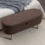 Banc de rangement en velours Noelany-2039623216