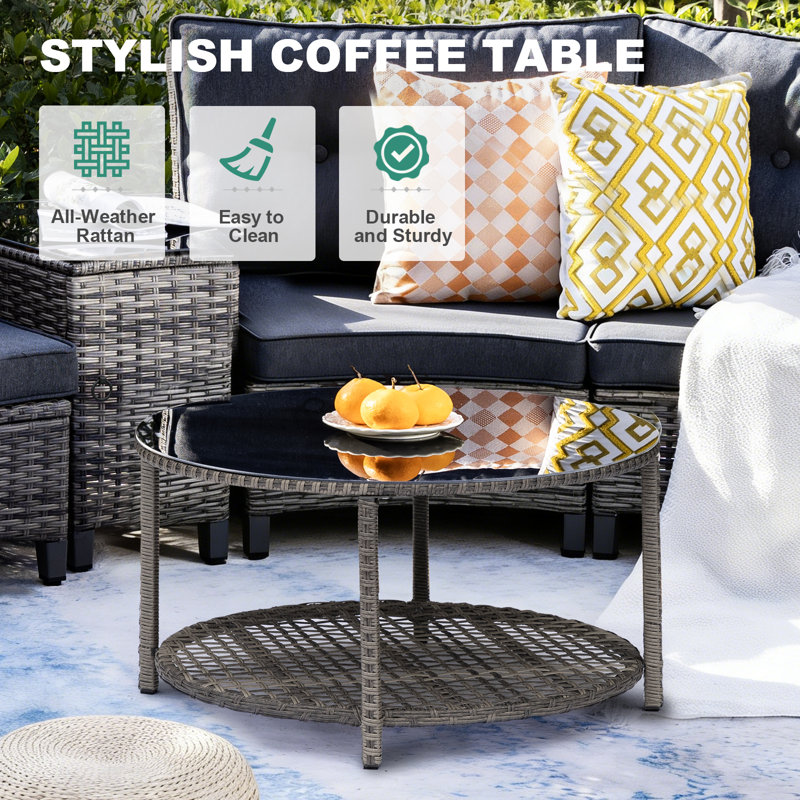 2-Person Single Chairs with Coffee Table