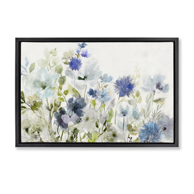  «Blue Opaque Flower Layers» par Carol Robinson