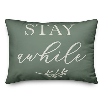 Housse de coussin rectangulaire d’extérieur stay some