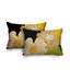  Polyester / Mélange de polyester Housse de coussin rectangulaire intérieure / extérieure lombaire et insert-1900934486