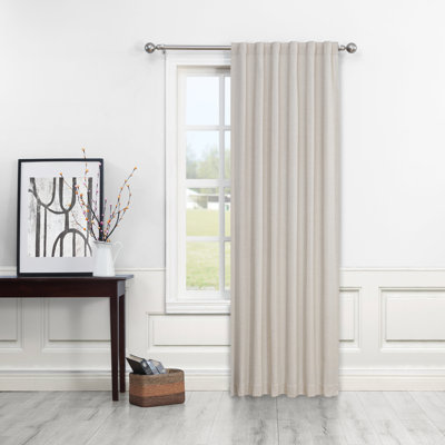 Simms Geometric Room Darkening Thermal Rod Pocket/Back Tab Single Curtain Panel
