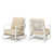 Beige Cushion/White Frame selected