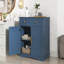 Armoire de rangement moderne pour salle de bain avec grand tiroir coulissant, 2 portes