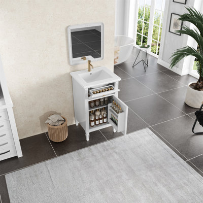 Meuble-lavabo de 20 pouces avec lavabo intégré