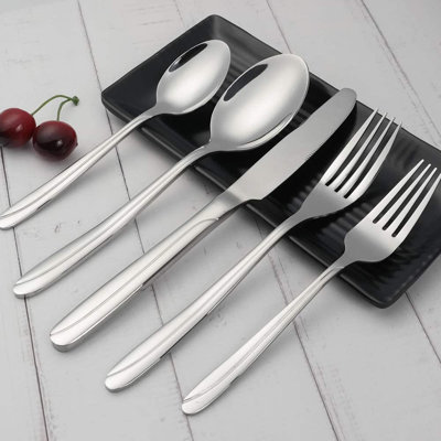 Winston Porter Caitylyn Stainless Steel Flatware Set - Service for 8