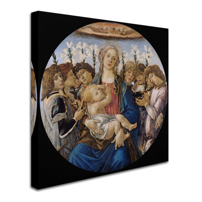 «Mary with Child And Singing Angels», reproduction sur toile tendue