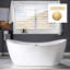 Baignoire de trempage autoportante en acrylique 71 po. X 32 po.-107102845-107102848