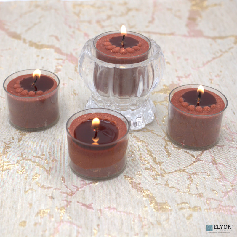 Bougies chauffe-plat Elyon, Brun