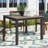 Travira Square Outdoor Dining Table With Umbrella Hole , 40'' in. W 40'' in. D-1898098857-1940053154