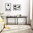 Modern Industrial Console Entryway Table with Power Outlets and USB Ports, Narrow Sofa Table with Metal Frame and Engineered Wood Top-1069811219-1069811216