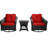 Moneeb Wicker 2 - Person Patio Conversation Set with Cushions-640552313