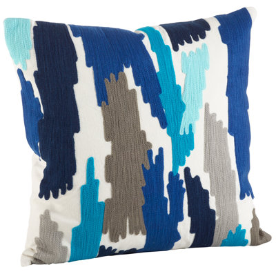 Pennello Collection Embroidered Down Reversible Throw Pillow