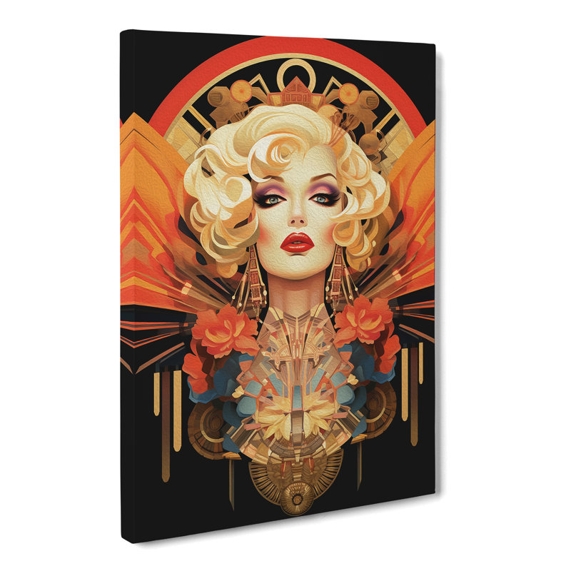Drag Queen Deco - Wrapped Canvas, 50cm H x 35cm W x 3cm D