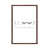 Classic Brown Wood Floater Framed