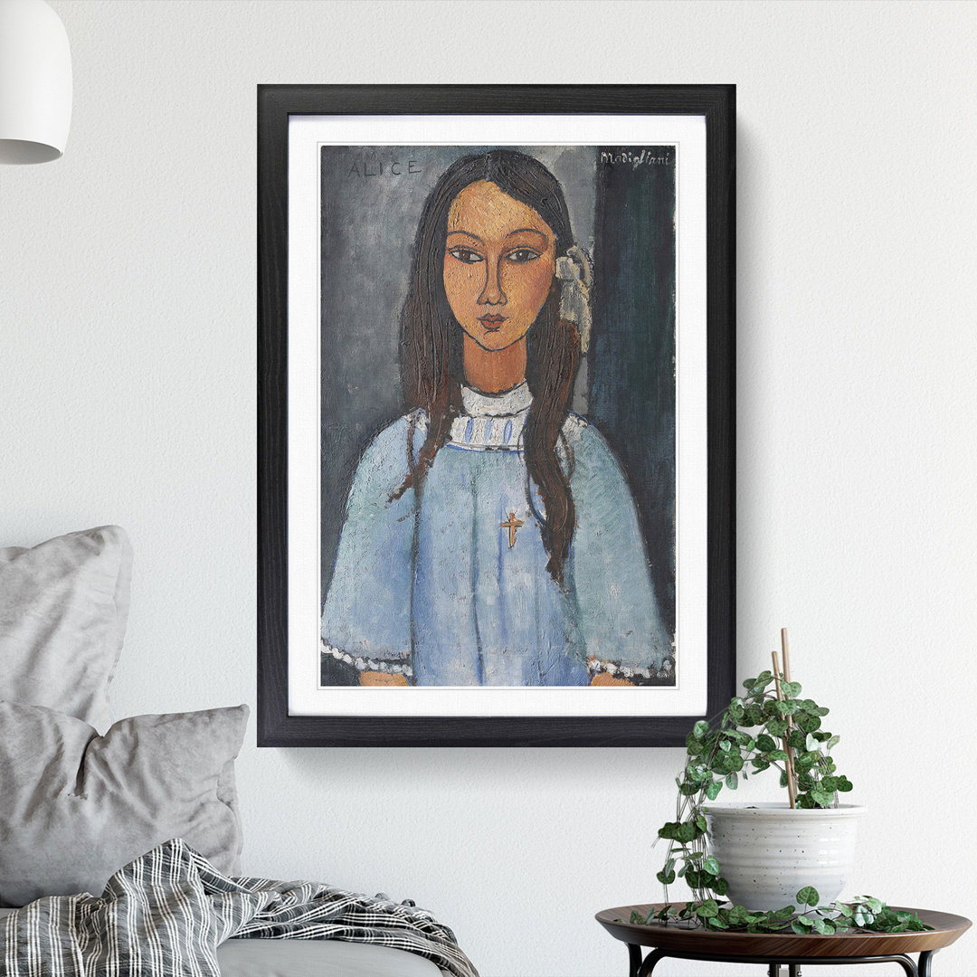 Alice by Amedeo Modigliani - Framed Print