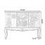 Console rectangulaire en bois manufacturé blanc massif-274526302