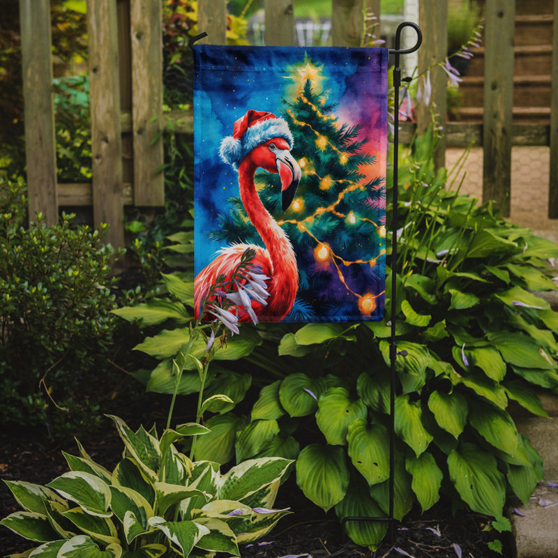 Drapeau de jardin de Noël, Flamant rose