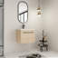Meuble-lavabo en résine - Rangement de salle de bain moderne avec fermeture en douceur-204695823