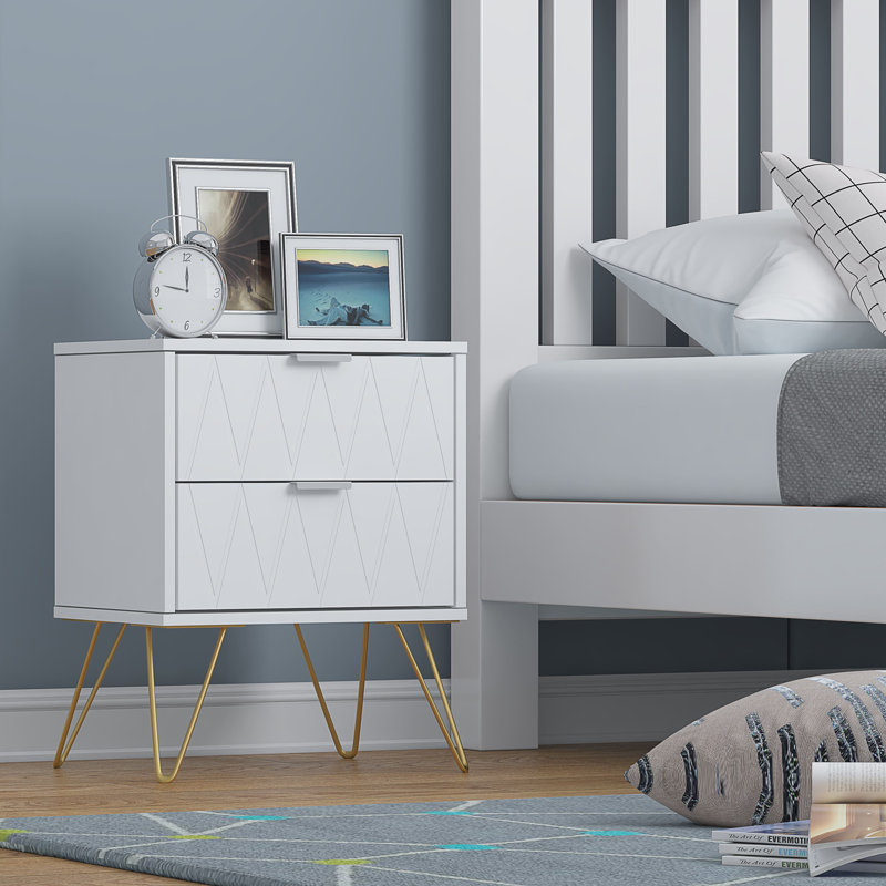 Monongah 45cm W Bedside Table