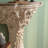 Brown+White Solid Wood Console Table