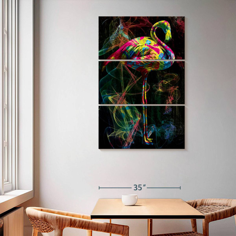 Brampt Flamingo Smoky Colors, 65" H x 42" W