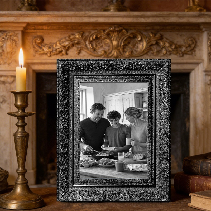 Cadre photo 3 pièces 11 "x 14" noir avec mémoire de voyage, Noir, 3, 11 po x 14 po