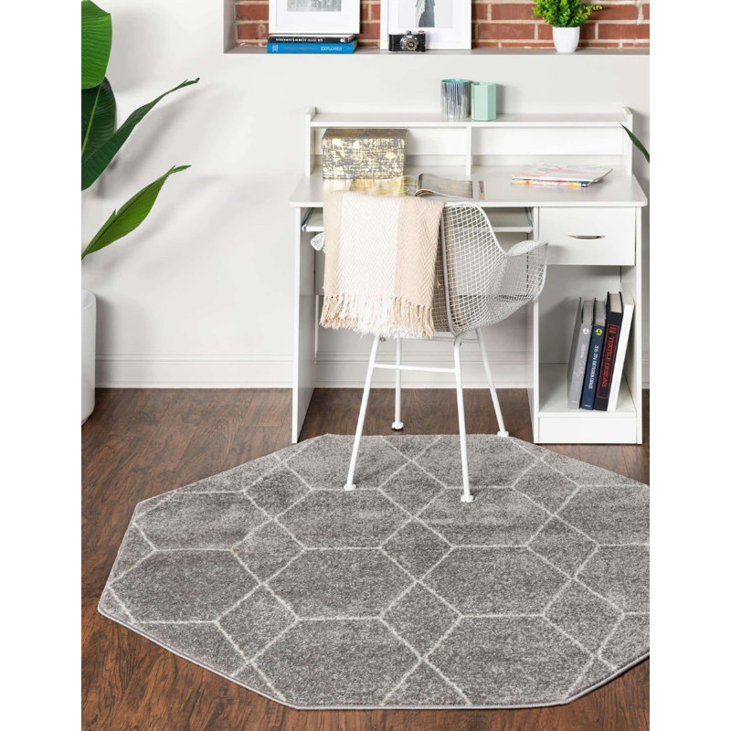 Tellaro Abstract Indoor Rug, Octagon 5' x 5'
