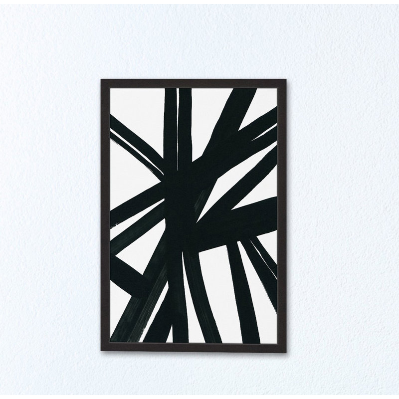 Lines Over Lines - Single Picture Frame Rectangle Print, 61cm H x 41cm W