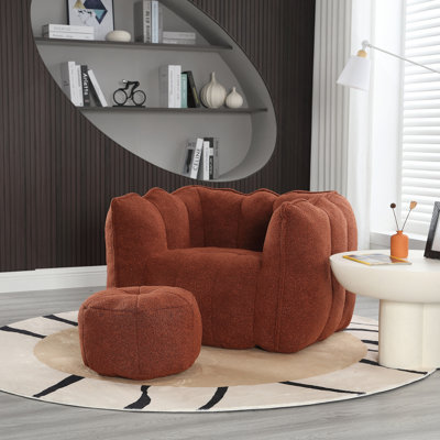 Fauteuil à billes doux avec mousse haute résilience pour la chambre à coucher du salon