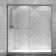 OM-SD-10005 56'' - 60'' W x 70'' H Single Added Framed Shower Door with Clear Glass