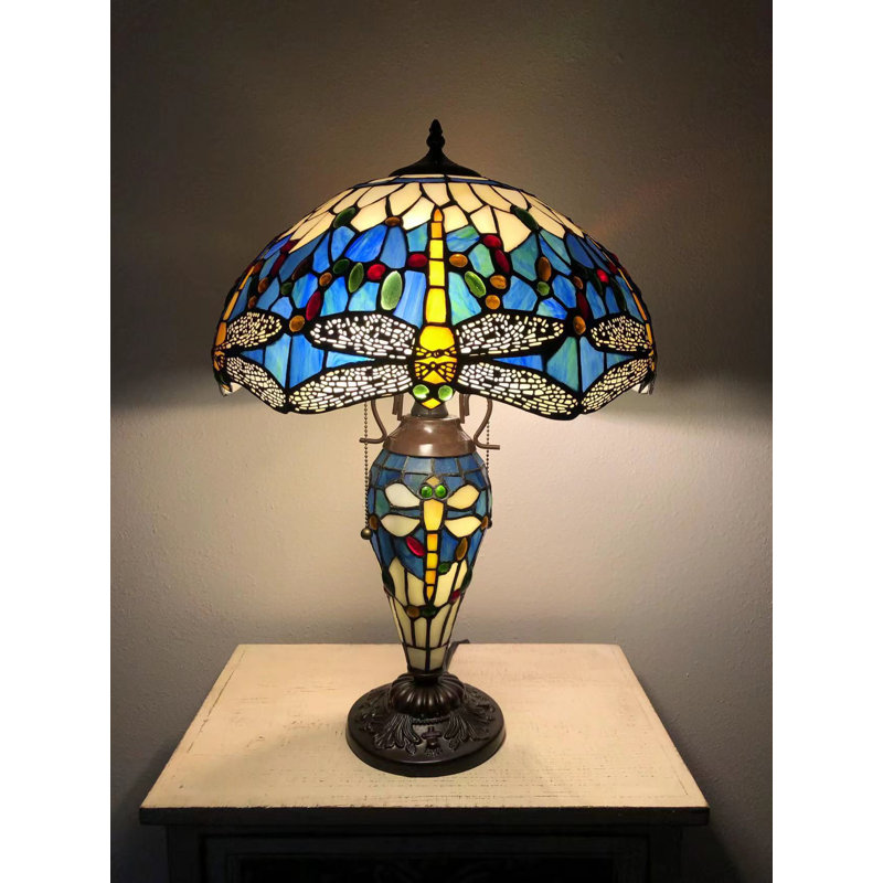 Lampe de chevet brun foncé Hamond