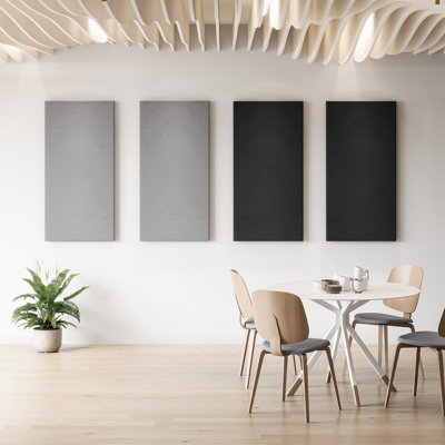 4 PCS 47.2"L x 23.6"W Fiberglass Acoustic Panels Noise Reduction for Home/Office