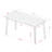 Enchante Rectangular with Steel Base Dining Table-2023027931