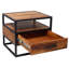 Mosquera 50cm W Iron Bedside Table
