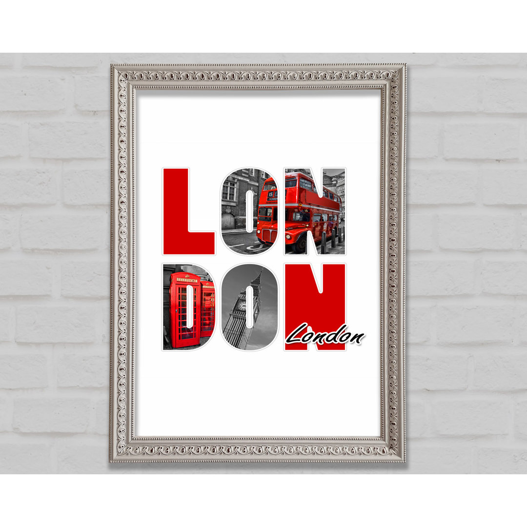 Icons Through The London - Einzelne Bilderrahmen Kunstdrucke