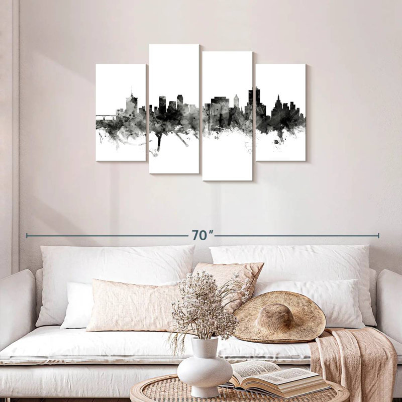Keesha Tulsa Oklahoma Skyline IV, 27" H x 43" W