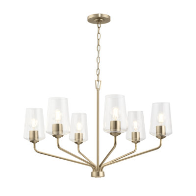 Celino Three-Light Chandelier with Clear Glass