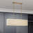 Summit Antique Gold Leaf Large Linear Chandelier-1133784732
